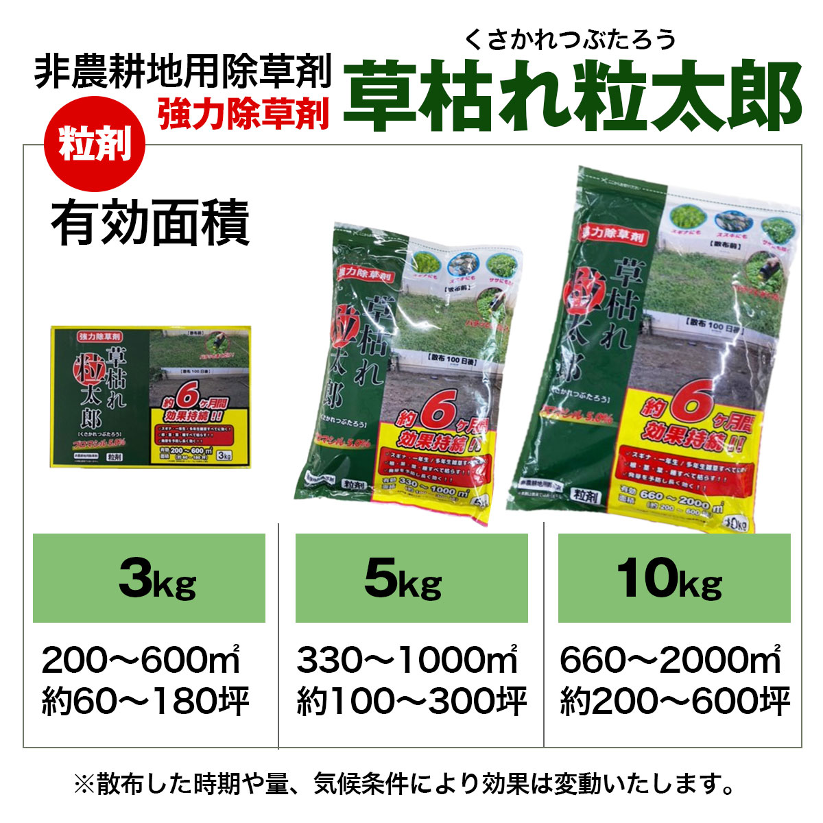 除草剤 草枯れ粒太郎
