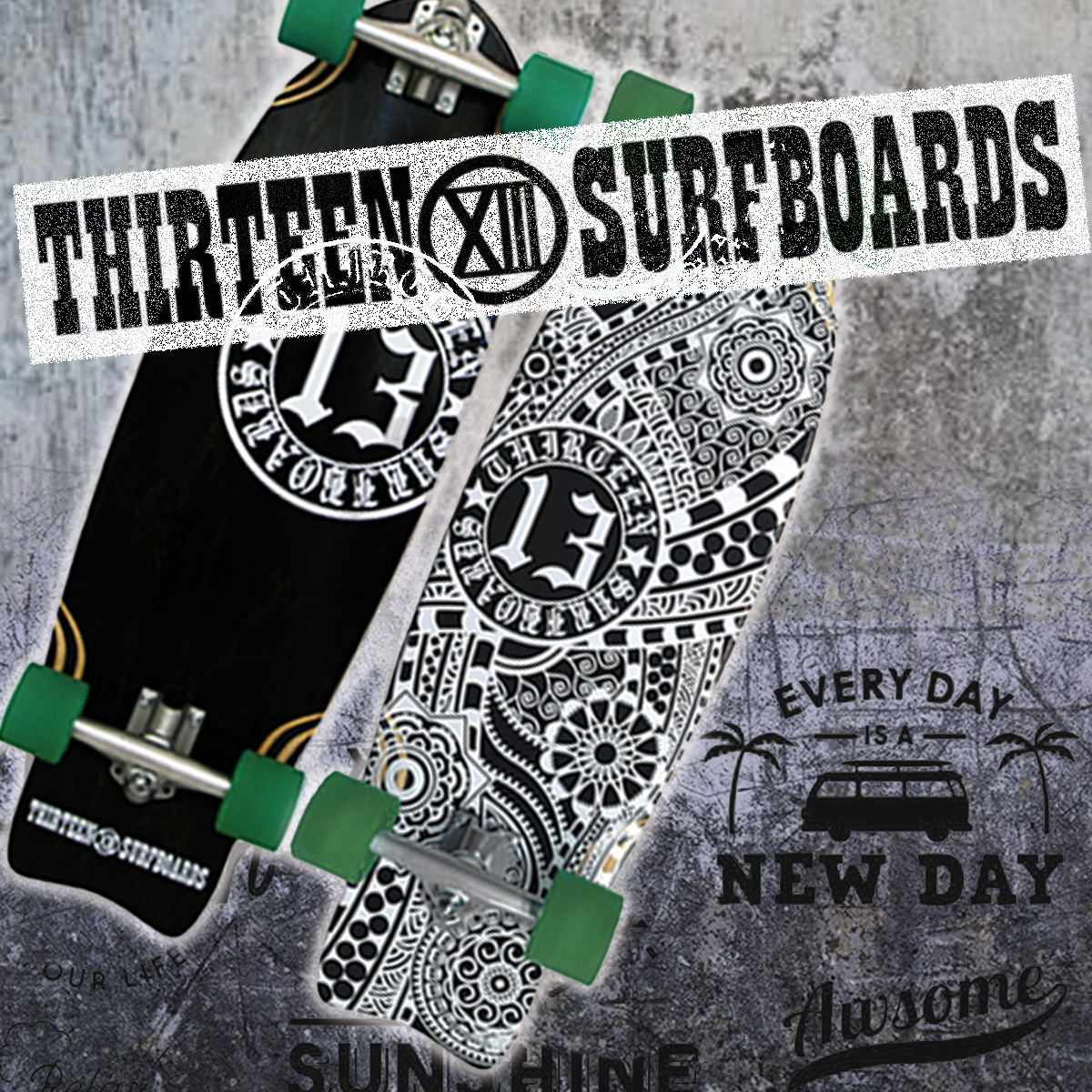 スケートボード SKATEBOARD スケボー ミニクルーザー 31インチ 13SURF