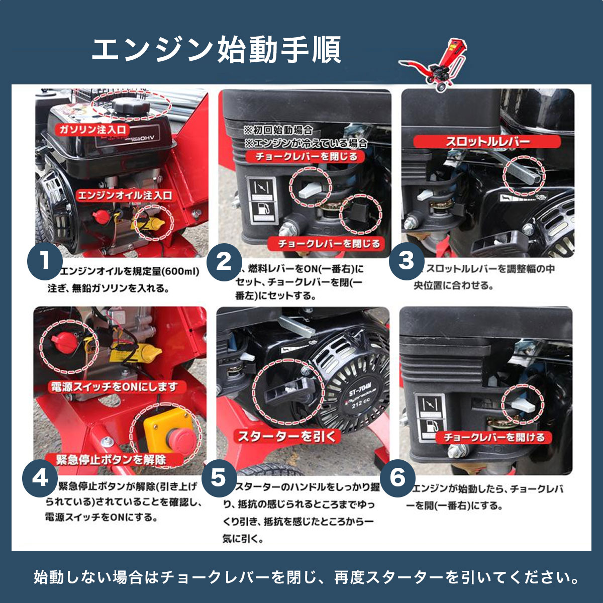 粉砕機 ウッドチッパー 7.5馬力 エンジン式 排気量212CC 強力パワフル