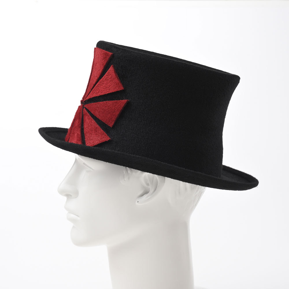 ANTHONY PETO シルクハット ラビットフェルト 帽子 メンズ レディース 秋 冬 おしゃれ TOP HAT MOSAIC（トップハット  モザイク） ブラック : apf007-black : メンズハット・帽子専門店 時谷堂 - 通販 - Yahoo!ショッピング