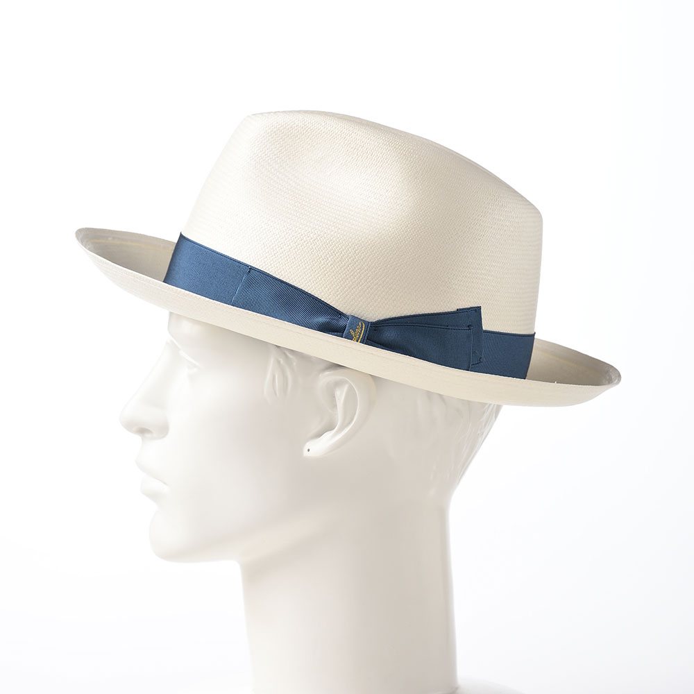 Borsalino パナマ帽 中折れハット Fine（パナマ ブルーリボン 春 夏