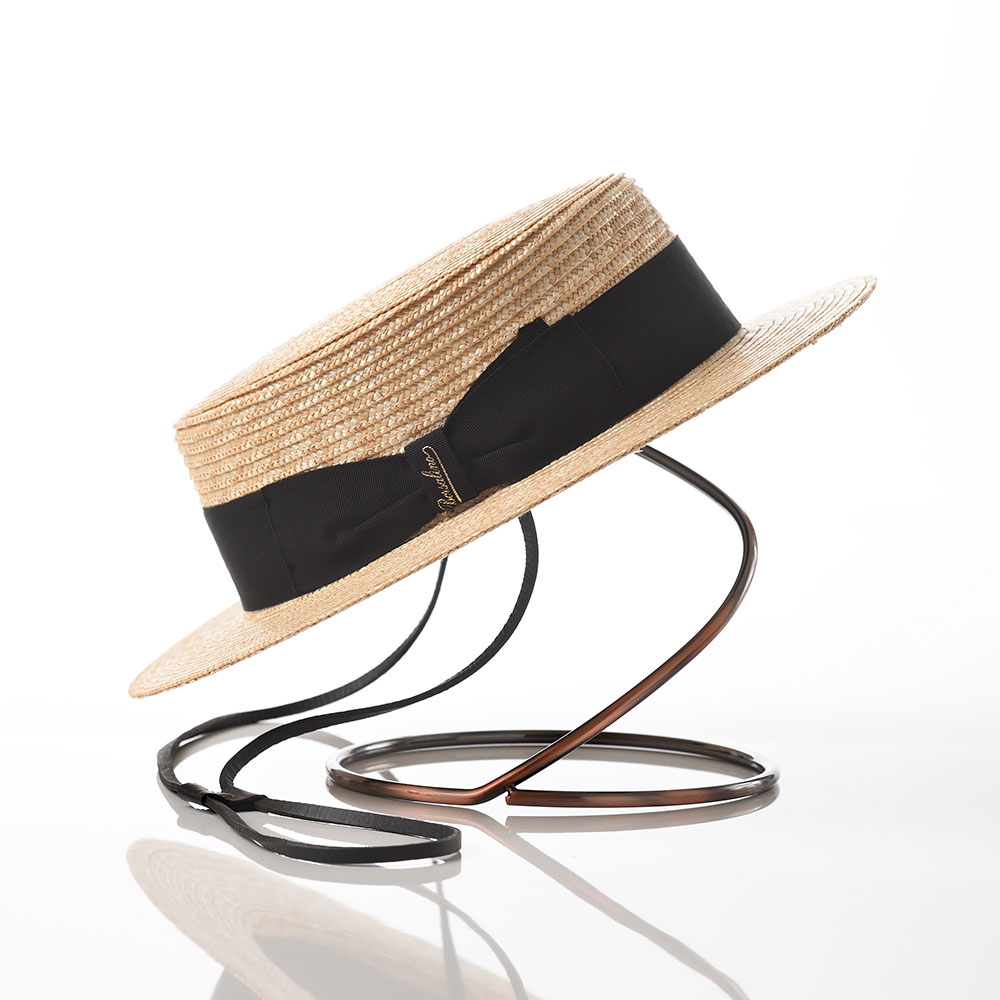 Borsalino 帽子 カンカン帽 ストローハット メンズ レディース 春 夏 クラシカル シンプル Boater  Hat(ボーターハット)141213 ナチュラル