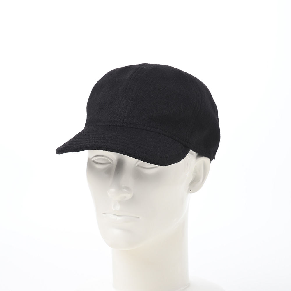 極美品✨ ボルサリーノ ウールキャップ ハット ブラック メンズ □極美品□ BORSALINO ボルサリーノ ポリアミド100％ BRSL