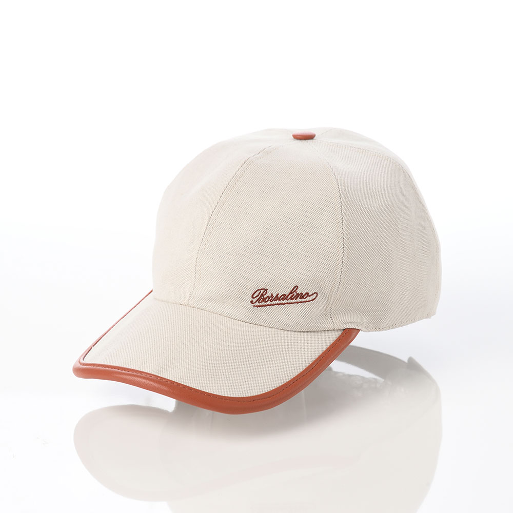 Borsalino 帽子 キャップ cap メンズ ブランド 大きいサイズ Baseball Cap Golfer Canvas B95009 ブラウン 父の日ギフト 爆買の画像