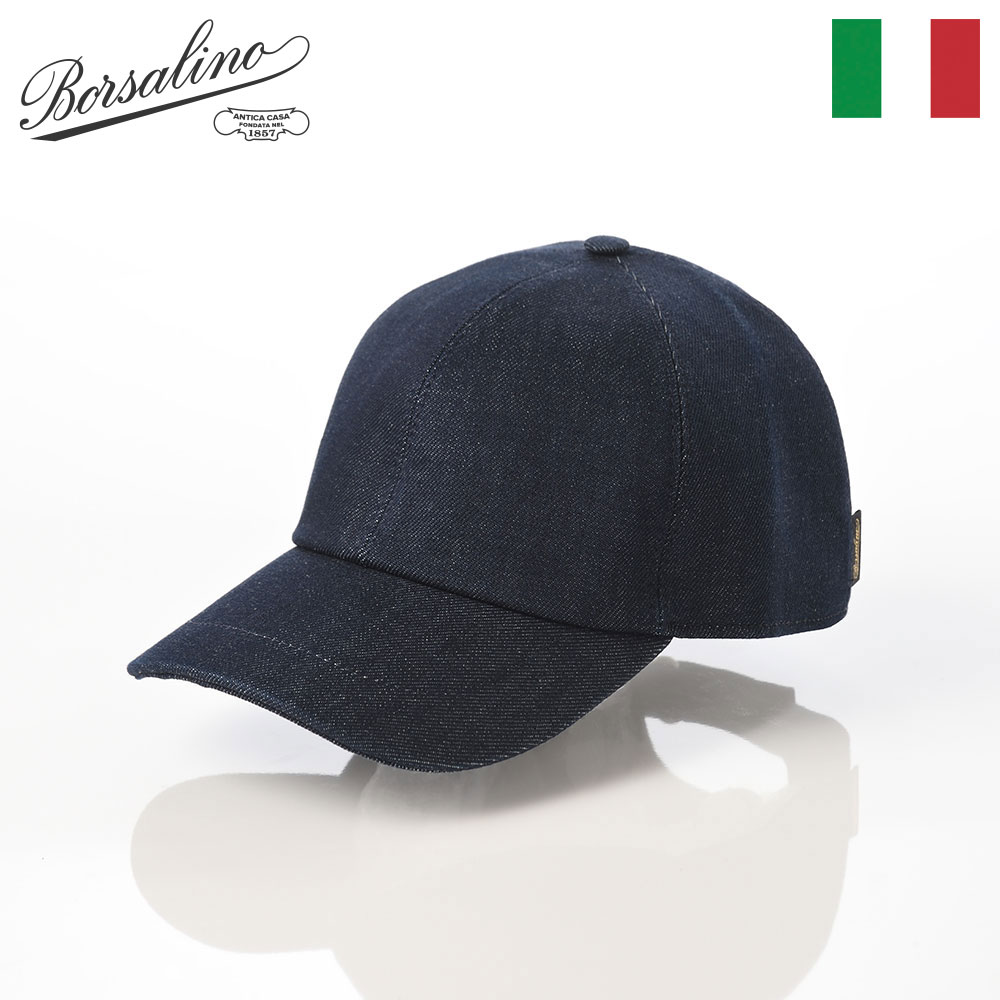 ボルサリーノ　ネイビー サイズ58cm Borsalino（ボルサリーノ） キャップ 帽子 メンズ レディース 通年