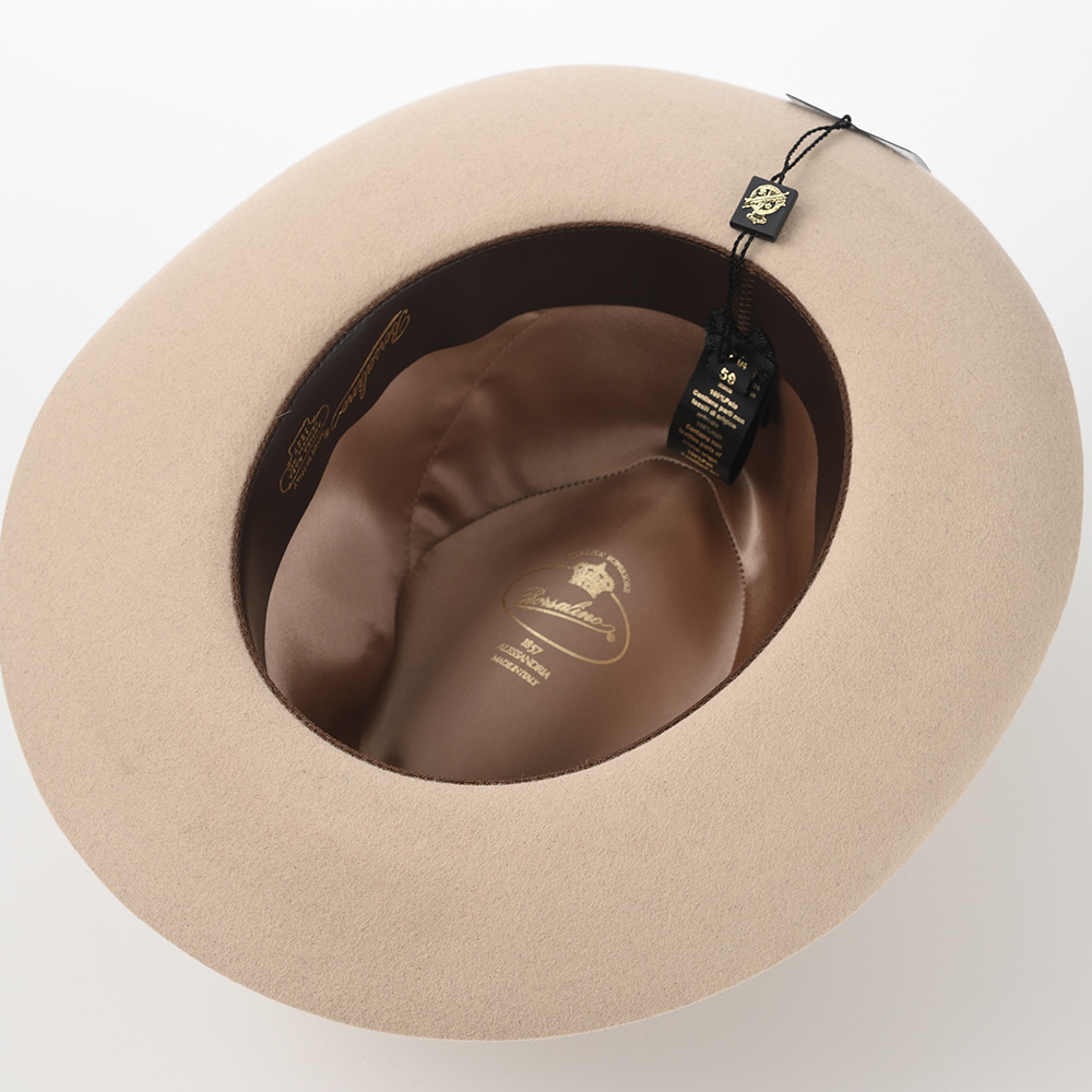 Borsalino 帽子 中折れハット フェルト帽 軽量 秋 冬 メンズ 中