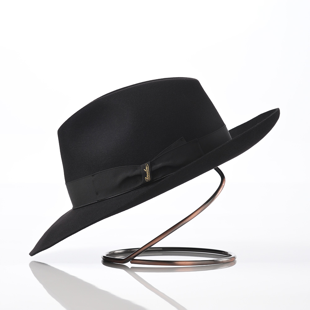 【Borsalino】リネン 中折れハット BX650-12S00 Borsalino 帽子 中折れハット フェルト帽 軽量 秋 冬 メンズ 中