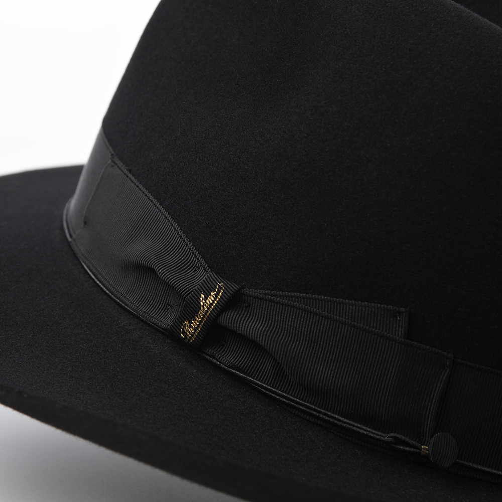Borsalino 帽子 メンズハット ブラック 6627 Borsalino ボルサリーノ ハット イタリア製 ショートブリム