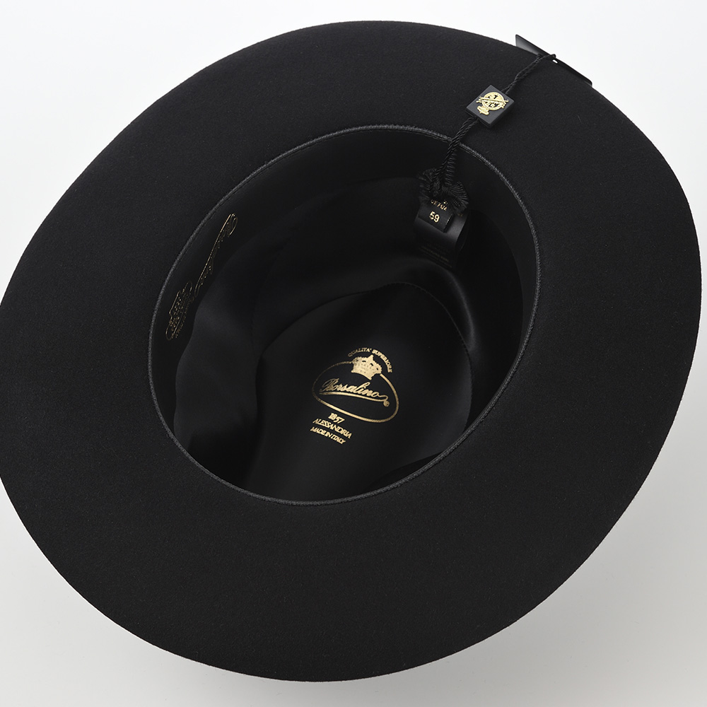【美品】Borsalino ボルサリーノ ラビットウール ハット サイズ57 Borsalino ボルサリーノ ハット メンズ ウール ラビットファー