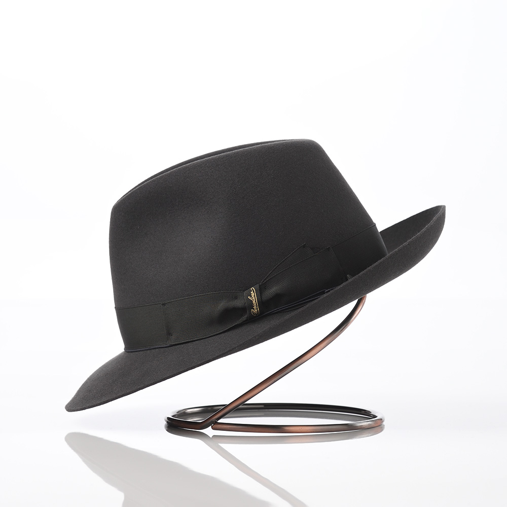 Borsalino 帽子 中折れハット フェルト帽 軽量 秋 冬 メンズ 中
