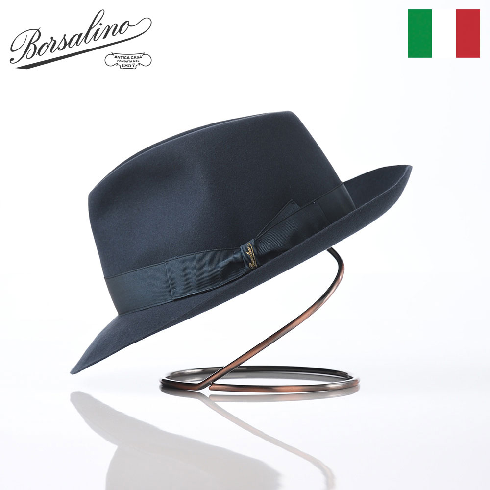 Borsalino（ボルサリーノ） 帽子 中折れハット フェルト帽 秋冬 メンズ