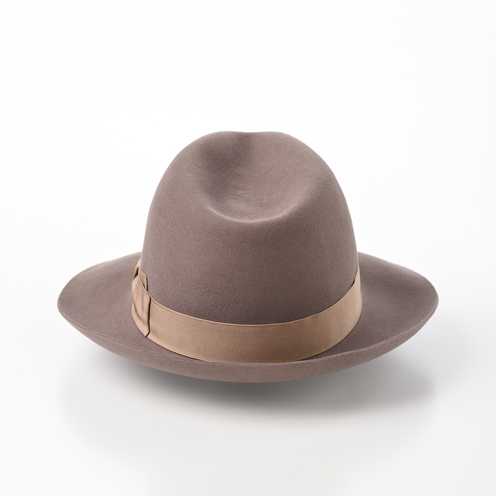 Borsalino 帽子 中折れハット フェルト帽 軽量 秋 冬 メンズ 中折れ帽 ブランド Q.S. 50 grammi(Q.S. チンクァンタ  グランミ) 114665 モカ