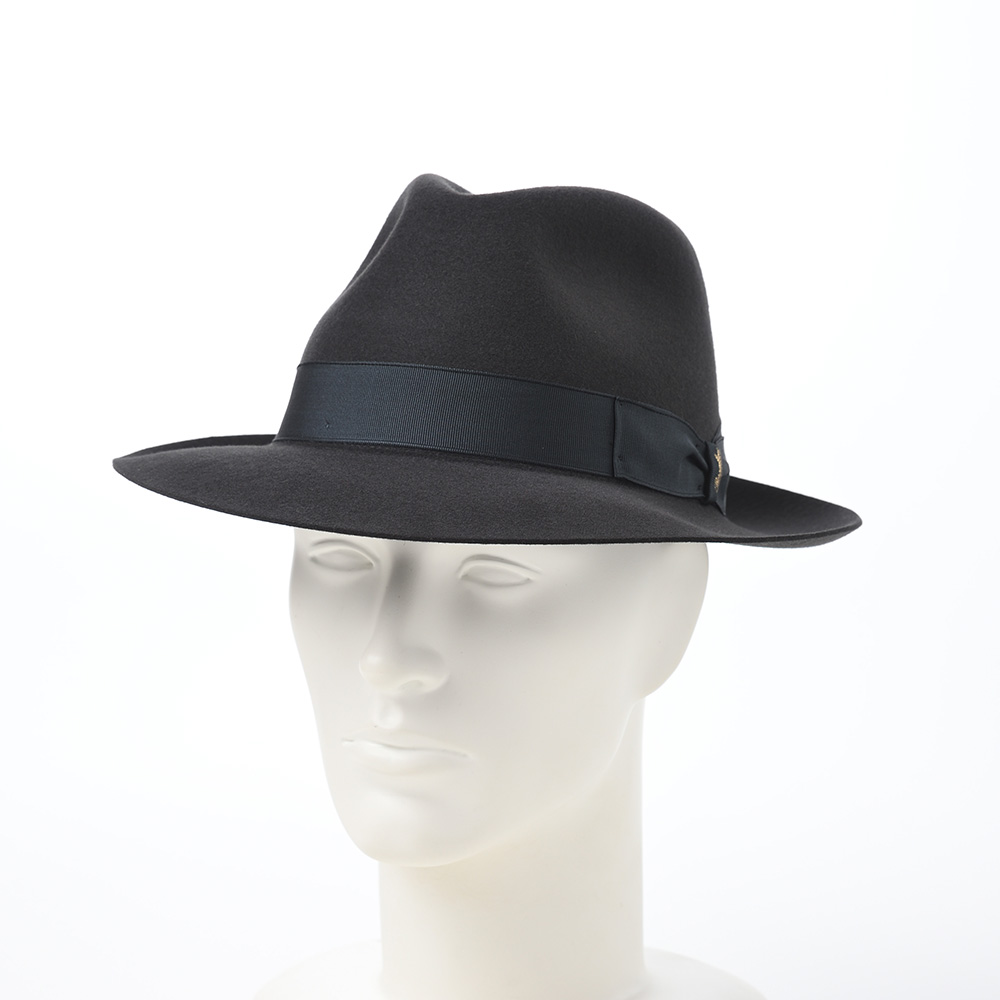 【未使用】イタリア製 ボルサリーノ Borsalino ウール 中折れ ハット 楽天市場】Borsalino ボルサリーノ1857 中折れハット 黒 ウール