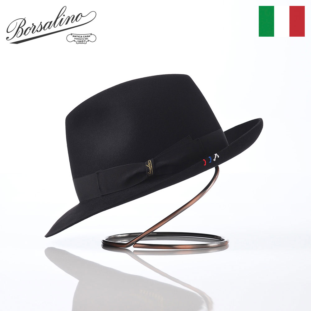 Borsalino 帽子 中折れハット フェルト帽 秋 冬 メンズ ブランド