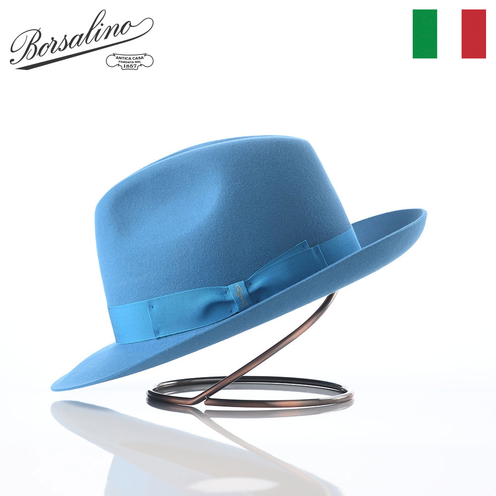 Borsalino（ボルサリーノ） 帽子 中折れハット フェルト帽 秋冬 メンズ