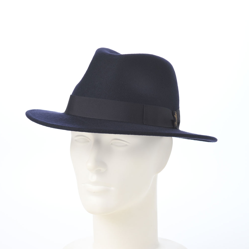ボルサリーノ Borsalino 中折れハット ネイビー 楽天市場】Borsalino ボルサリーノ 中折れハット フェルト帽