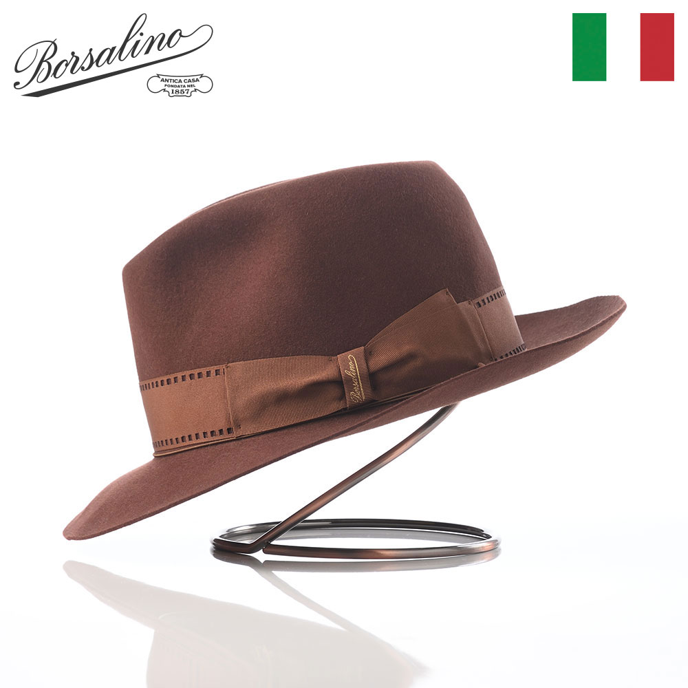 Borsalino（ボルサリーノ） 帽子 中折れハット フェルト帽 Q.S.