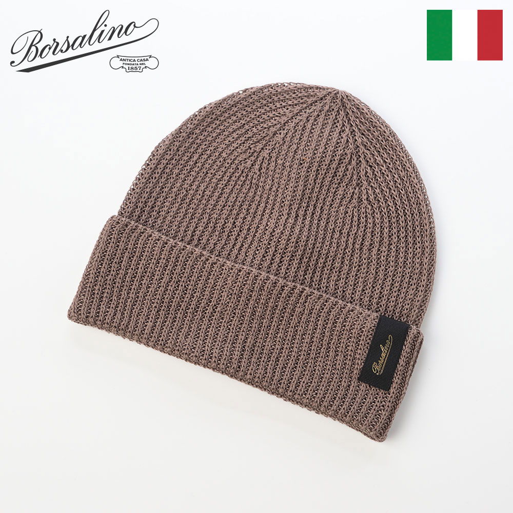 Borsalino 帽子 ニット帽 ニットキャップ メンズ ワッチキャップ