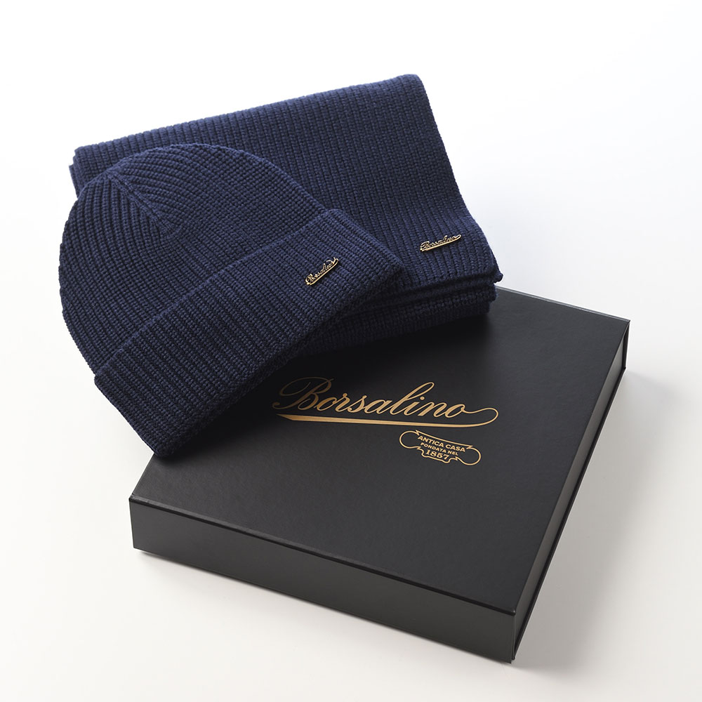 Borsalino（ボルサリーノ） 帽子 ニット帽 ニットキャップ 秋 冬