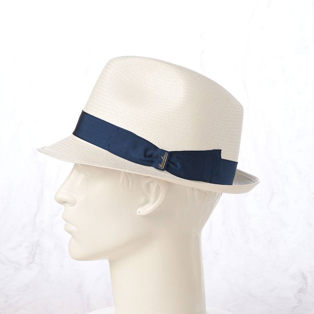 パナマハット ボルサリーノ Borsalino ハット 中折れハット 美品 Borsalino（ボルサリーノ） パナマ帽 中折れハット メンズ 紳士帽
