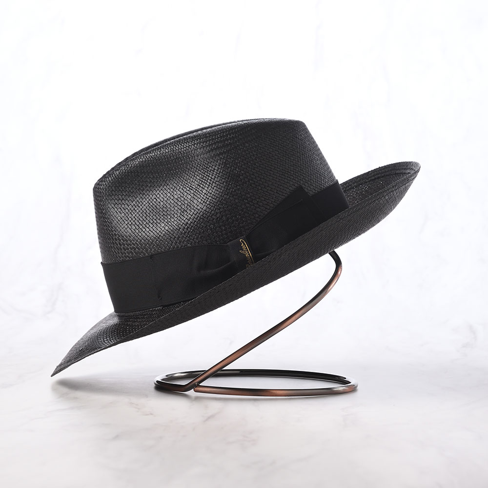 Borsalino パナマハット 春夏 帽子 メンズ レディース Panama Quito Larga（パナマキート ラーガ） 141088 ブラック 爆買の画像