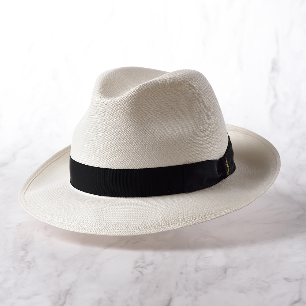 Borsalino ボルサリーノ パナマ帽 パナマハット 中折れハット 春夏 メンズ Panama Extra Fine(パナマエクストラファイン)  140339 ブラックリボン : brsp012-black : メンズハット・帽子専門店 時谷堂 - 通販 - Yahoo!ショッピング