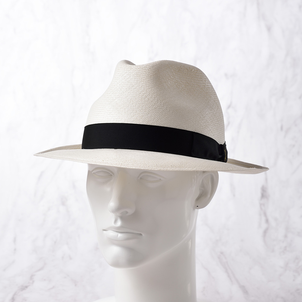 Borsalino ボルサリーノ パナマ帽 パナマハット 中折れハット 春夏 メンズ Panama Extra Fine(パナマエクストラファイン)  140339 ブラックリボン : brsp012-black : メンズハット・帽子専門店 時谷堂 - 通販 - Yahoo!ショッピング