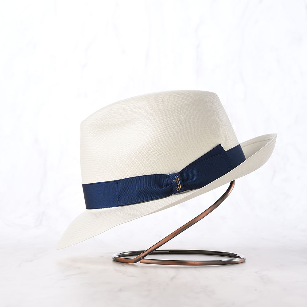 Borsalino ボルサリーノ パナマ帽 パナマハット 中折れハット 春夏 メンズ Panama Extra Fine 140339 ブルーリボン 父の日ギフトの画像