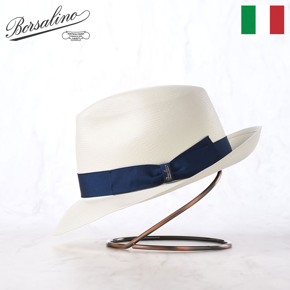 Borsalino アレッサンドリア&パナマハット Borsalino（ボルサリーノ） パナマハット 中折れハット 帽子 メンズ