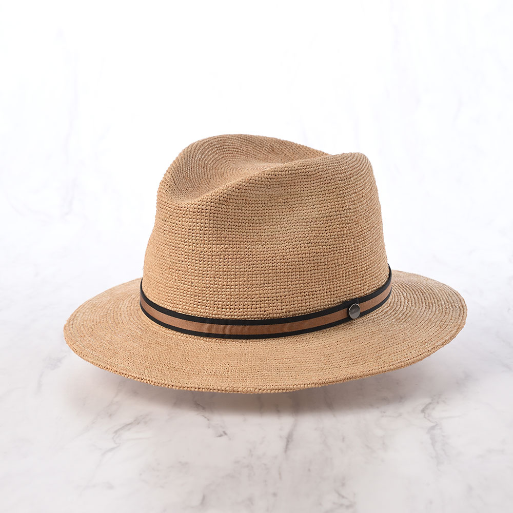 Borsalino ボルサリーノ ラフィアハット 中折れハット ストロー