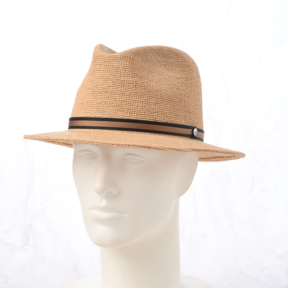 Borsalino ボルサリーノ ラフィアハット 中折れハット ストロー