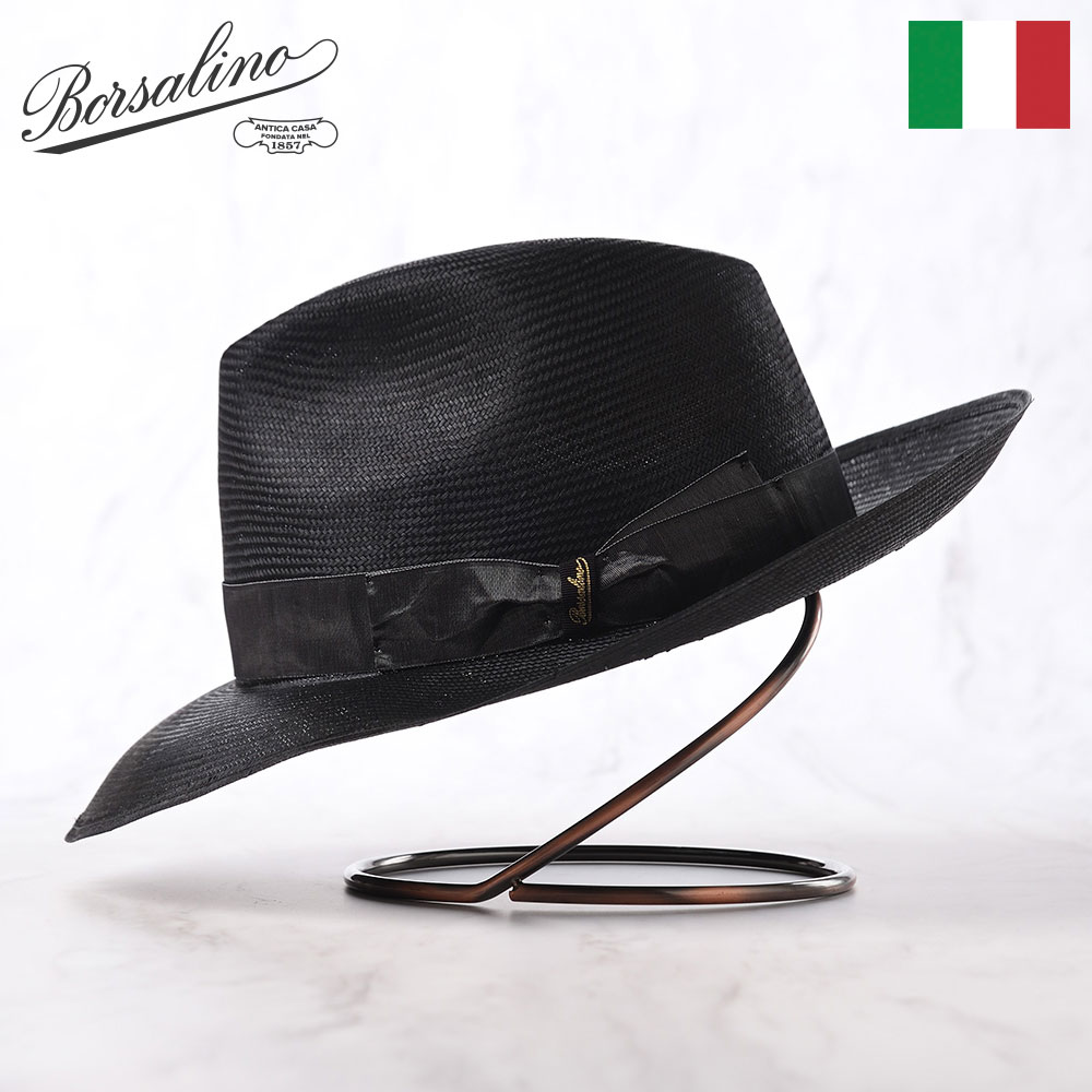 Borsalino（ボルサリーノ） 中折れハット ストローハット 帽子 メンズ
