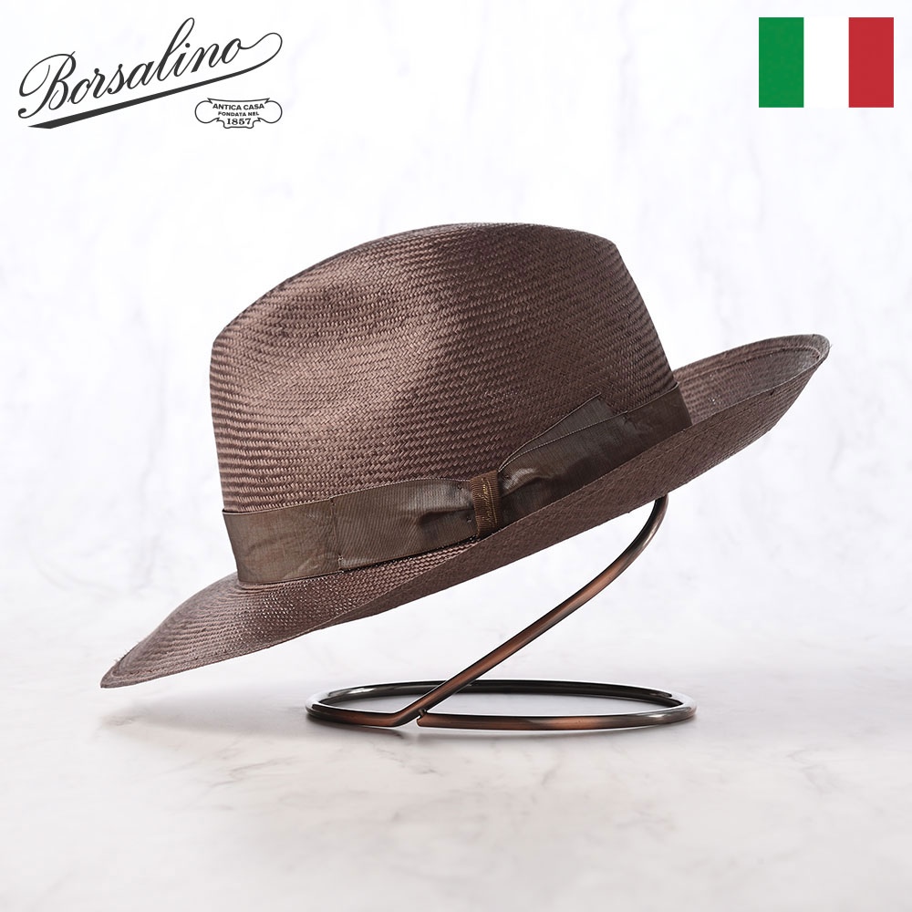 Borsalino（ボルサリーノ） ストローハット 中折れハット 春 夏 メンズ