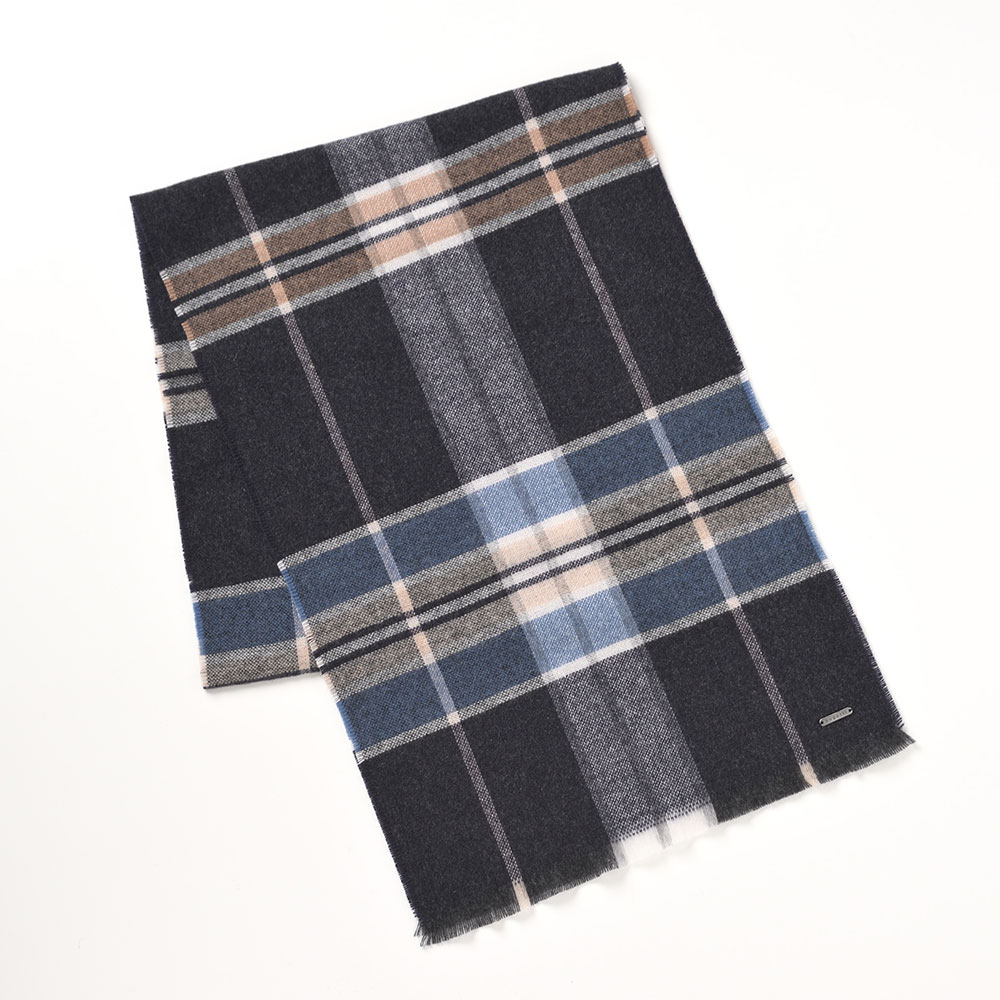 bugatti スカーフ・マフラー メンズ Cashmere Scarf(カシミヤスカーフ) 630317 ネイビー 母の日ギフト_1