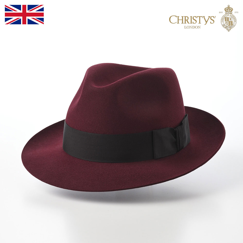 CHRISTYS' LONDON 帽子 メンズ レディース 通年 KNIGHTSBRIDGE レッド