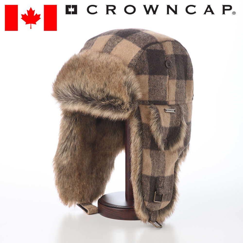 CROWN CAP CROWNCAP フライトキャップ 飛行帽 防寒帽 メンズ