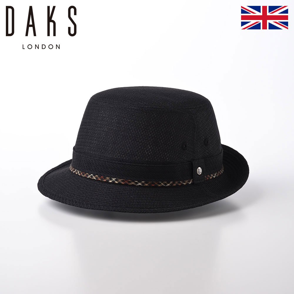 DAKS アルペンハット バケット サファリ メンズ 紳士帽 春 夏 アウトドア シンプル 無地 「アルペン カラミメッシュ D2974 ブラック」  :d2974-black:メンズハット・帽子専門店 時谷堂 通販 
