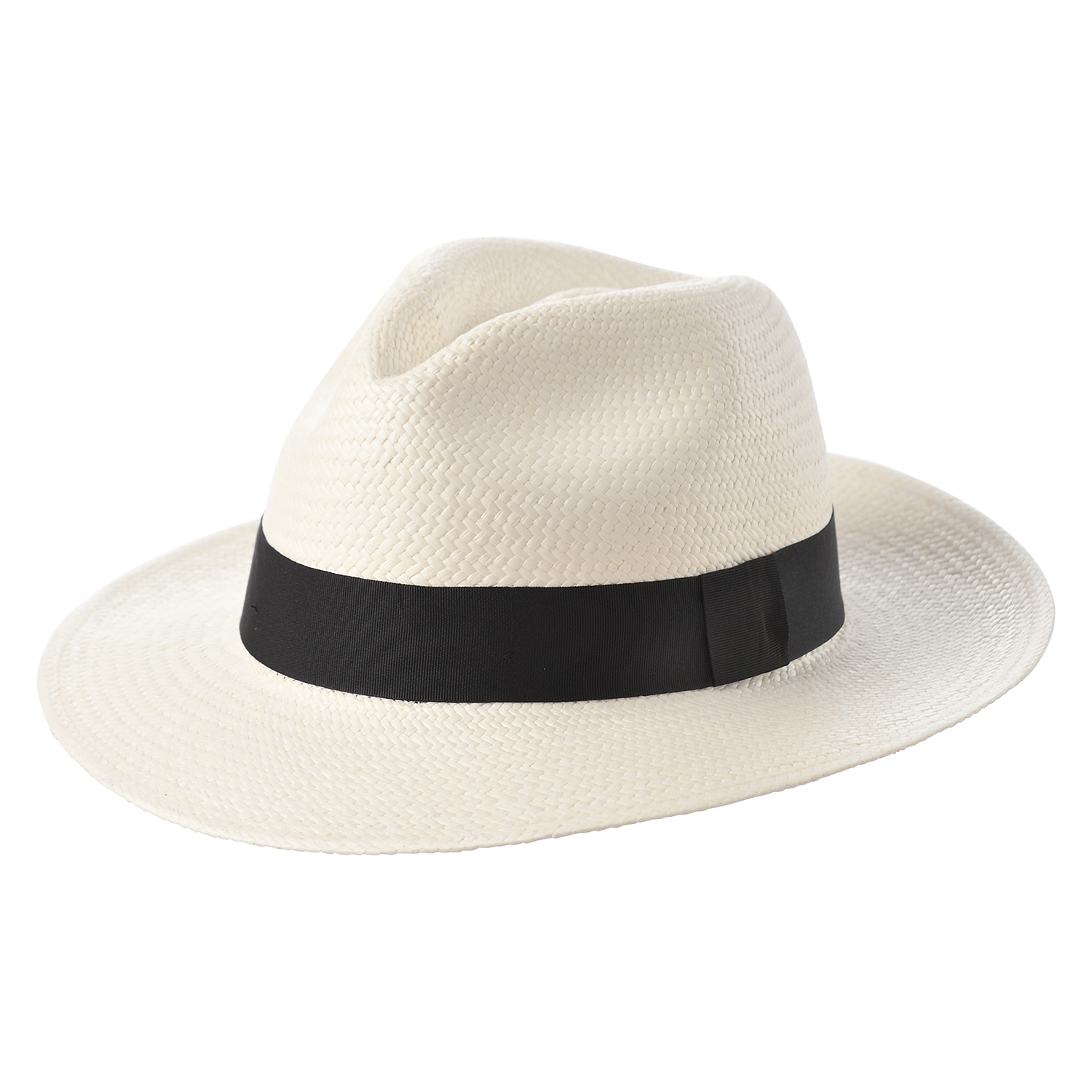 サマーSALE パナマ帽 パナマハット メンズ 春 夏 帽子 中折れハット 大きいサイズ Standard Panama Hat(スタンダード  パナマハット)ホワイト 熱中症対策