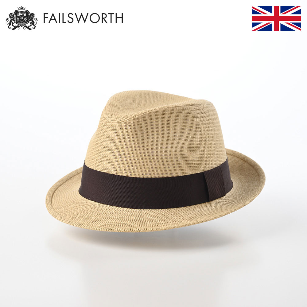 FAILSWORTH Failsworth 中折れハット 帽子 つば短め ストロー