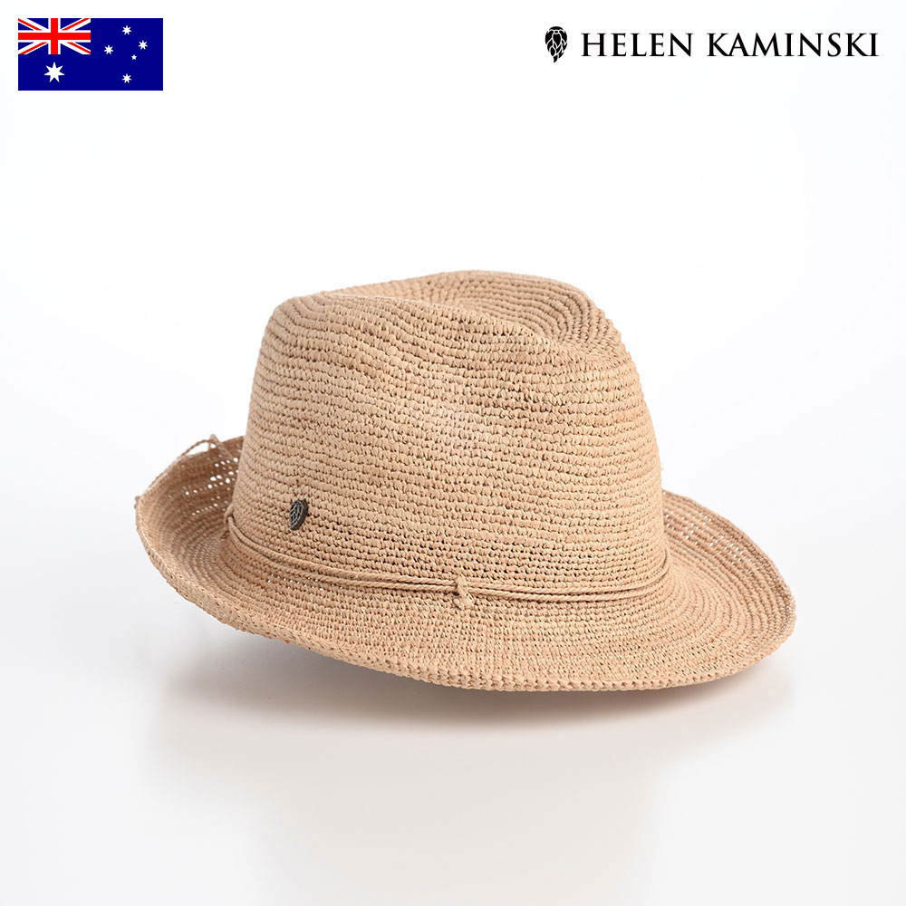 HELEN KAMINSKI　中折れ　ラフィアハット HELEN KAMINSKI 中折れハット ラフィアハット 麦わら帽 ストロー