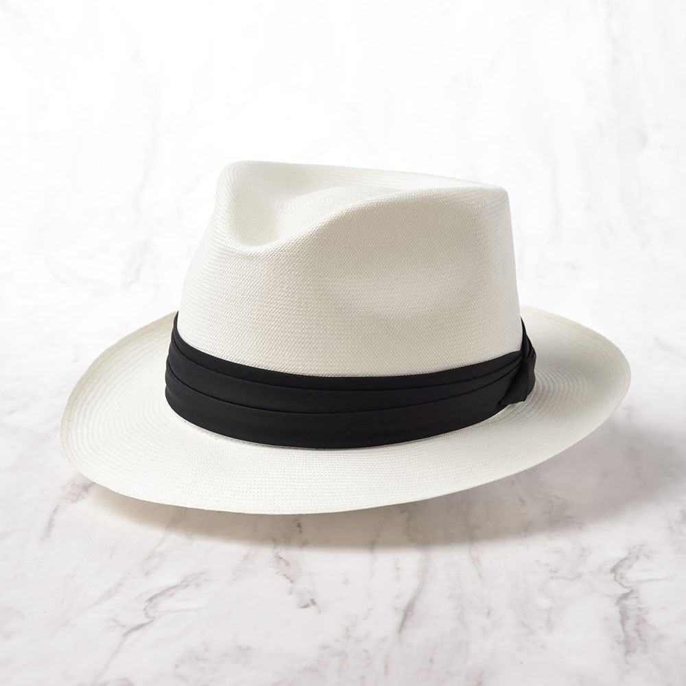 高級パナマハット 中折れハット メンズ 春夏 パナマ帽子 紳士帽 