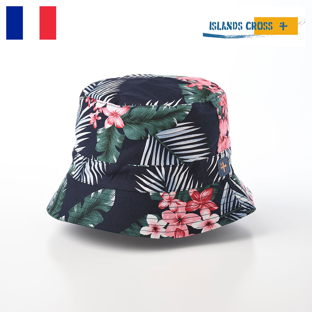 ISLANDS CROSS バケットハット 帽子 メンズ レディース 大きいサイズ 春 夏 おしゃれ 花柄 Moni Bucket Hat（モニ  バケットハット）ネイビー :icss001-navy:メンズハット・帽子専門店 時谷堂 - 通販 - Yahoo!ショッピング