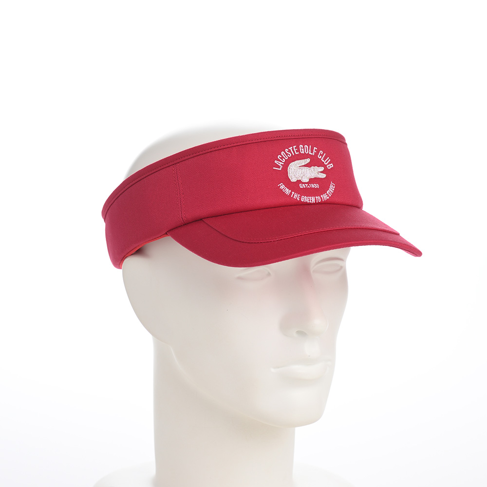 新品　LACOSTE GOLF CLUB バイザー レッド　ラコステ　帽子 新品 LACOSTE GOLF CLUB バイザー レッド ラコステ 帽子 - メルカリ