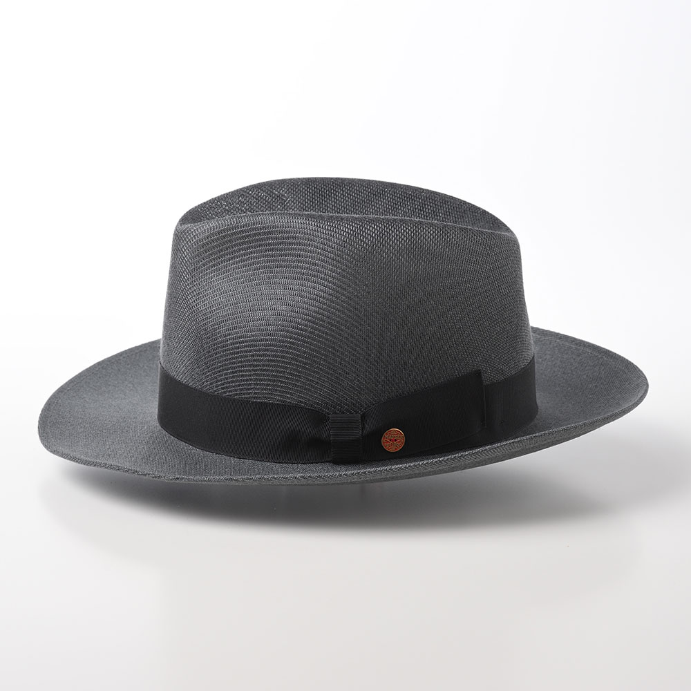MAYSER 帽子 中折れハット メンズ 春夏 ソフトハット メッシュ 大きいサイズ カジュアル DRARON Fedora Hat（ドラロン  フェドラハット） M311841 グレー