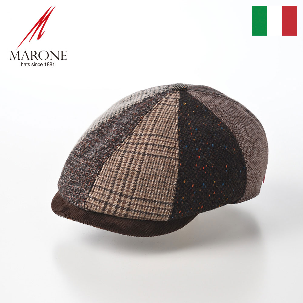アウトレット 50％OFF】MARONE ハンチング帽 キャスケット キャップ 