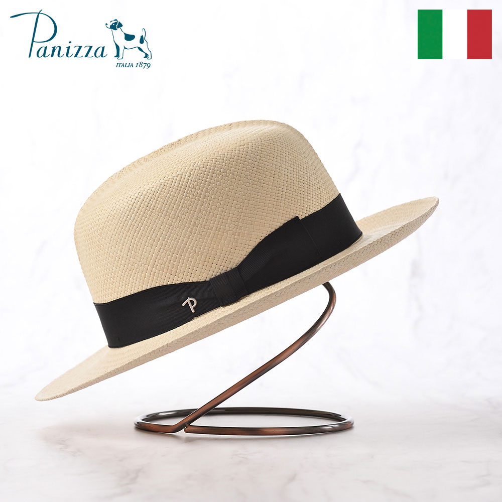 Panizza イタリア製 オプティモハット パナマ帽子 メンズ 紳士帽 春 夏 