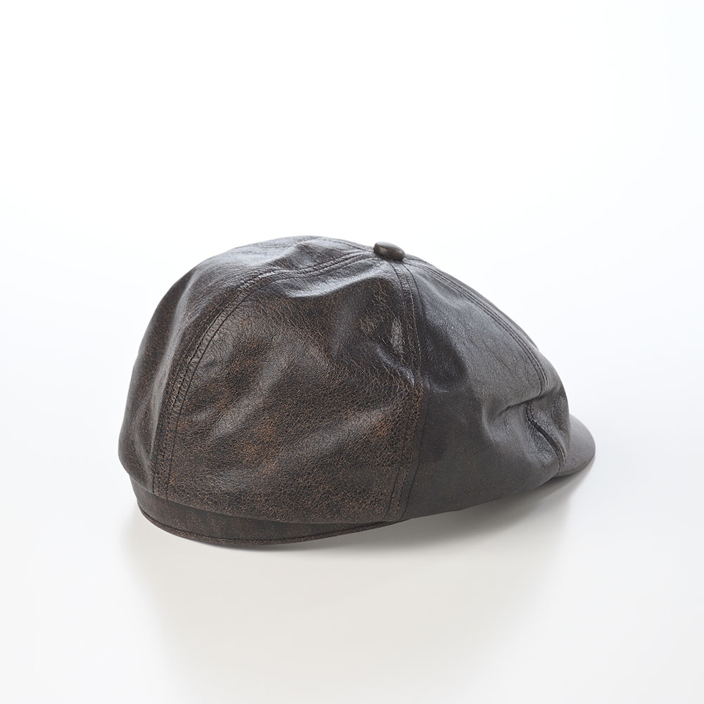 Schott レザー キャスケット ブラック USA製 Schott N.Y.C 帽子 キャスケット Schott/ショット/LEATHER