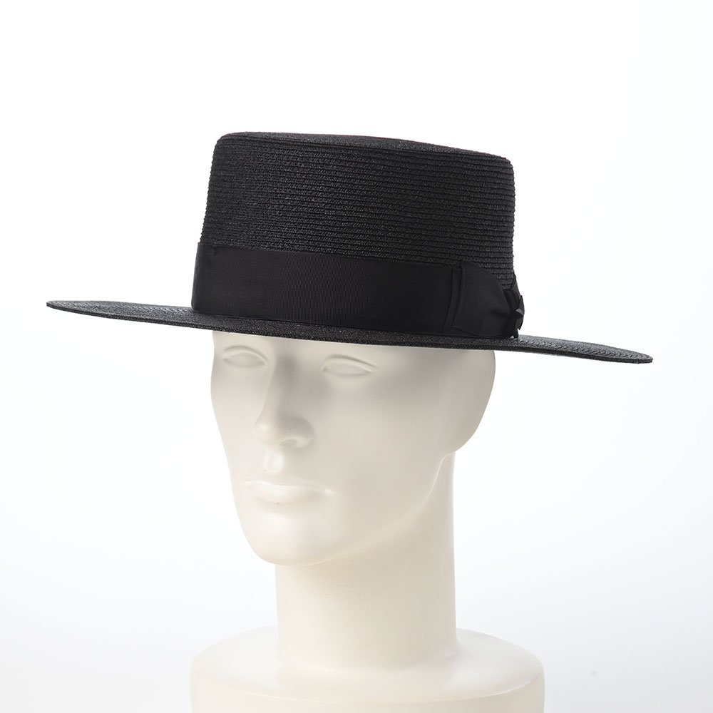 Schott N.Y.C ショット RAFFIA BRAID BOATER HAT(ラフィア