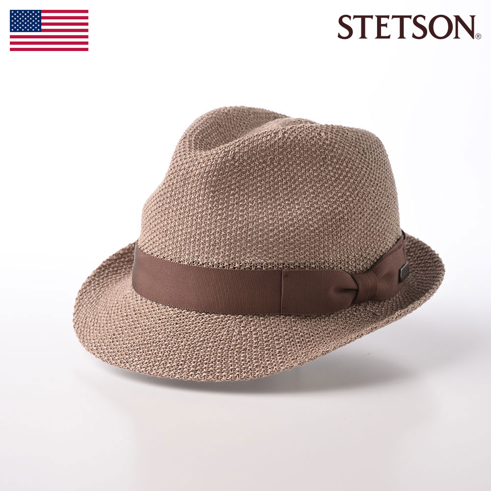 STETSON 中折れハット 帽子 スナップブリム つば短め メンズ 春夏秋冬