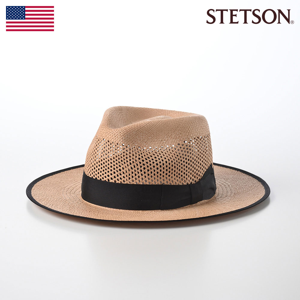 STETSON 透かし編み パナマハット メンズ 帽子 春 夏 中折れ